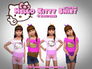 Sims 4 — Hello Kitty Shirt by Lisa4Sims — Helloo Kitty Shirt - EA Recolor 4 Swatches for Girls I hope you like it :) You