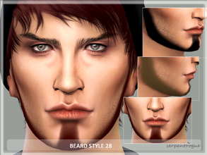 Sims 4 — Beard Style 28 by Serpentrogue — For males Teen to elder 7 colours