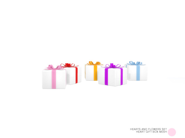 Sims 4 — Heart Gift Box Mesh by DOT — Heart Gift Box Mesh by DOT of The Sims Resource