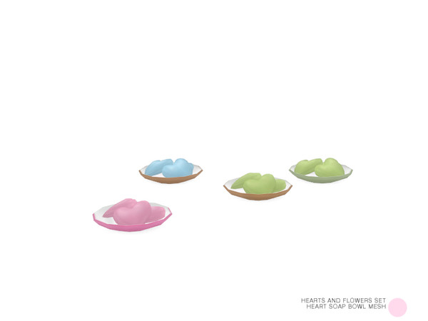 Sims 4 — Heart Soap Bowl Mesh by DOT — Heart Soap Bowl Mesh by DOT of The Sims Resource