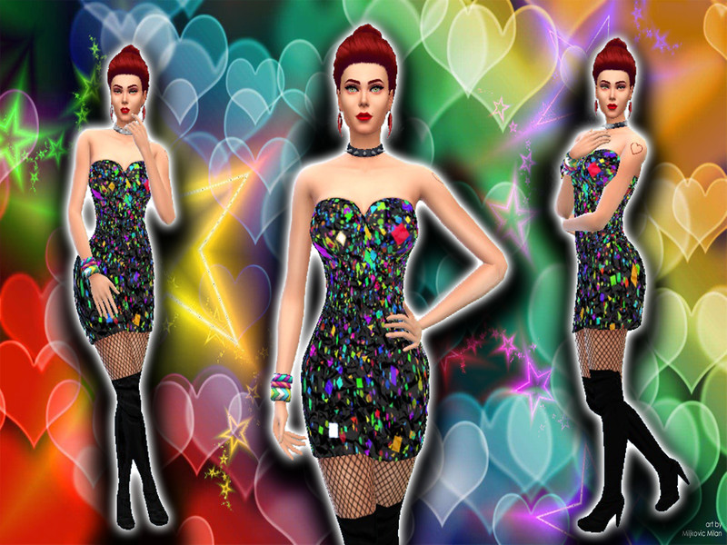 Sims 4 The Sims Resource | Sexy Evening Dress by TSR Creator