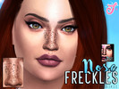 Sims 4 — Nose Freckles by SenpaiSimmer — Nose Freckles - For both Male and Female sims You can find them in the skin