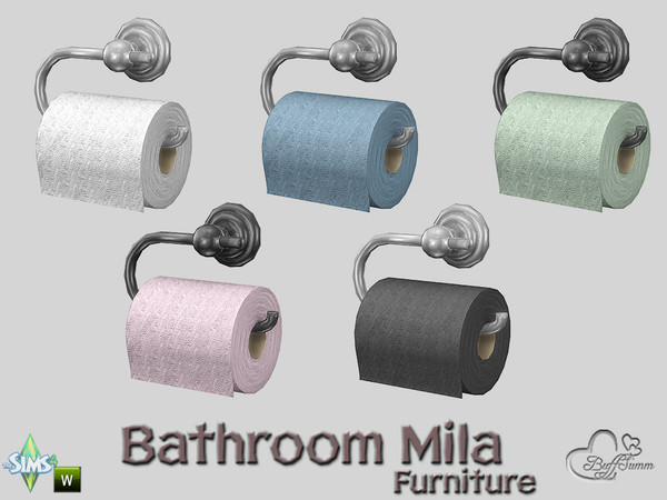 Sims 4 — Mila Bath Toilet Paper by BuffSumm — Part of the *Bathroom Mila*