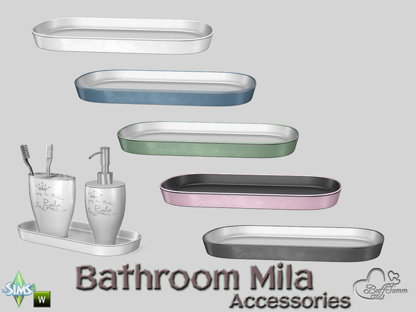 Sims 4 — Mila Bath Acc Tray v1 by BuffSumm — Part of the *Bathroom Mila*