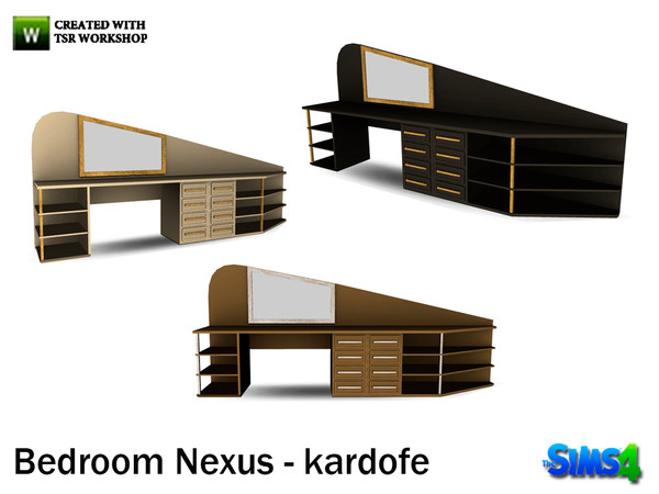 Sims 4 — kardofe_Bedroom Nexus_Boudoir by kardofe — Boudoir with mirror in three different textures 