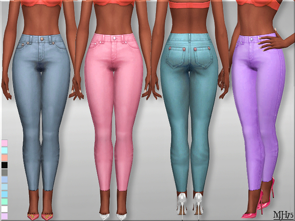 Himmel pedicab Opstå The Sims Resource - S4 High Waist Skinny Jeans (Updated 2020)