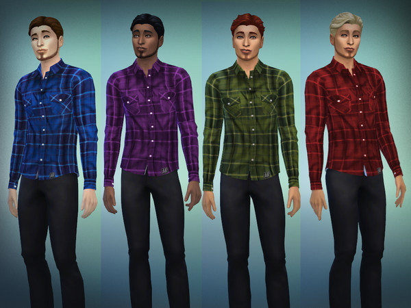 Sims 4 — Kasper Shirt by Aramis_Roxo — A really cool shirt with nice pattern. It is a well fitting shirt with that extra
