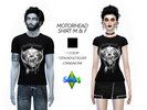 Sims 4 — Motorhead Shirt M&F #1 by cleo_332 — It's time to play the game... Time to play the game! This is the first