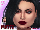 Sims 4 — Matte Lipstick  by SenpaiSimmer — Matte Lipsticks They come in 8 color choices for your sims. Find in the normal