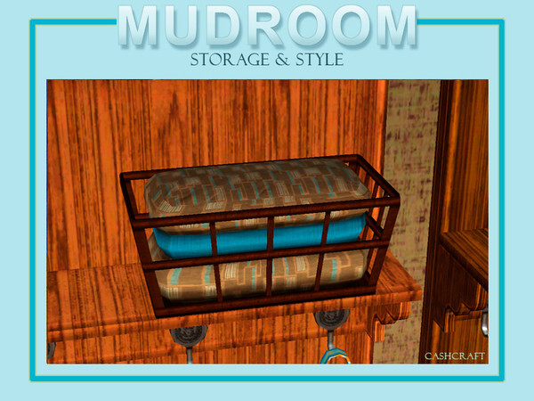 Sims 3 — Mudroom Basket by Cashcraft — A medium sized catch-all basket for the mudroom. Created by Cashcraft for TSR.