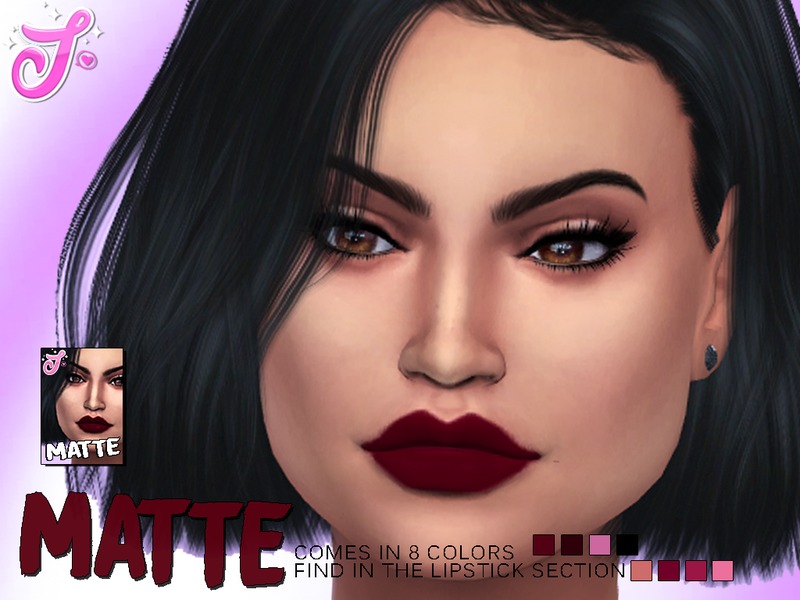Sims 4 Matte Lipstick Cc