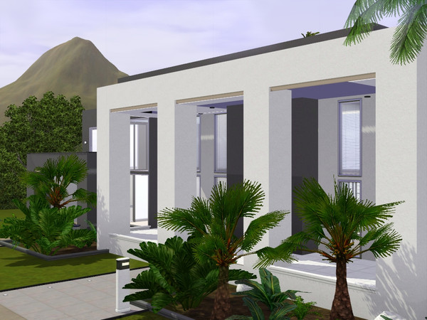 Sims 3 — Magni by DTR032 — Modern 2-story design villa featuring 4 bedrooms, 4 full baths, 4 walk-in-closets, a sauna,