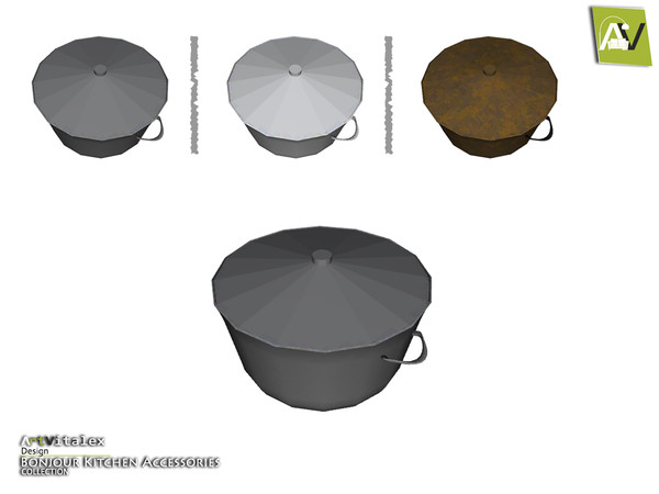 Sims 4 — Bonjour Stewpot with Lid by ArtVitalex — - Bonjour Stewpot with Lid - ArtVitalex@TSR, Jul 2016