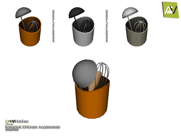Sims 4 — Bonjour Whisk, Spatula and Scoop by ArtVitalex — - Bonjour Whisk, Spatula and Scoop - ArtVitalex@TSR, Jul 2016