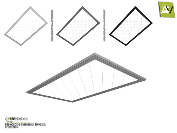 Sims 4 — Hoxton Ceiling Mirror by ArtVitalex — - Hoxton Ceiling Mirror - ArtVitalex@TSR, Jul 2016