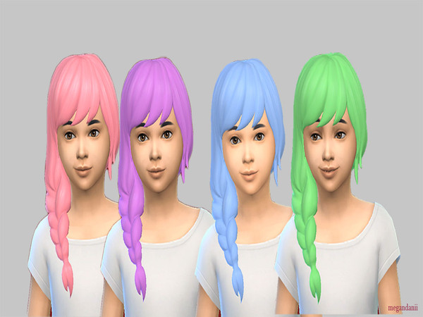 Sims 4 — MeganDanii's EA Braid Recolor - Get Together needed by MeganDanii — A recolor of one of EA's braided hairstyles 