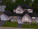 Sims 3 — Rosewood Manor - 3BR 2BA by GRSx2 — This modern house features a large kitchen diner, a family living room, a