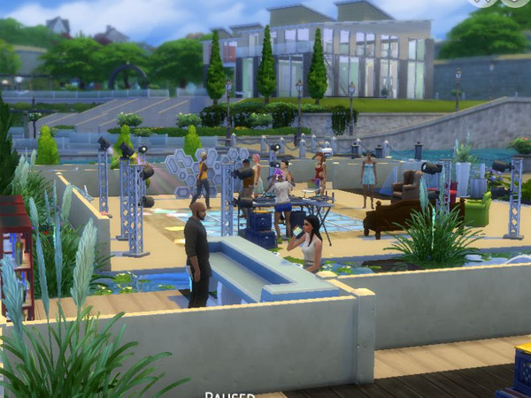 Sims 4 —  Dance Island by LaReineDubois — Come to Dance Island for all your indoor or outdoor parties. Join the thriving