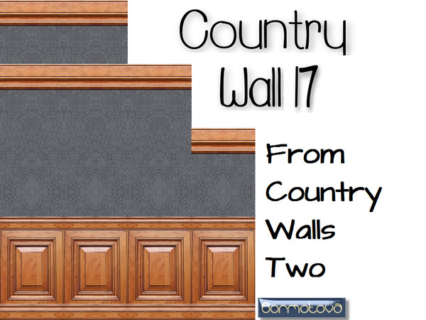 Sims 4 — Country Walls 17 by abormotova2 — From Country Walls Two, in which there are 15 new walls. The walls can be