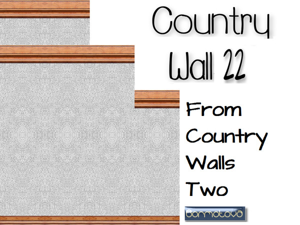 Sims 4 — Country Walls 22 by abormotova2 — From Country Walls Two, in which there are 15 new walls. The walls can be
