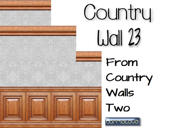 Sims 4 — Country Walls 23 by abormotova2 — From Country Walls Two, in which there are 15 new walls. The walls can be