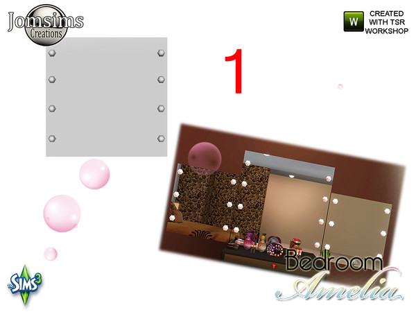 Sims 3 — amelia vanity mirror by jomsims — amelia vanity mirror .find in category wall mirror