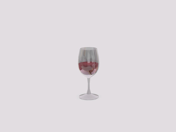 Sims 3 — Black White Dining - Wine Glass  by ung999 — Black White Dining - Wine Glass Recolorable Channels : 2 Located at