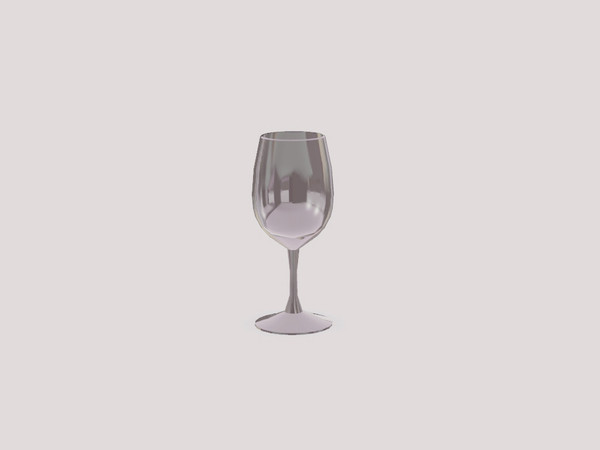 Sims 3 — Black White Dining - Wine Glass Empty by ung999 — Black White Dining - Wine Glass Empty Recolorable Channels : 1