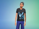 Sims 4 — Articuno Male shirt by michellelovesu1231 — Male shirt, front and back pictures. for adults only. 
