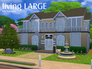 Sims 4 — Living Large (NO CC) by MJCNavarro — Living Large is a house perfect for 2-4 sims. The house comes with living