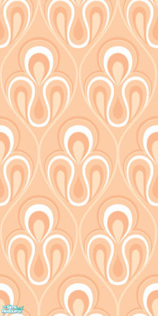 Sims 2 — Studio K Ornamental - Peach by StudioKhagerks — 28 colors total. Can be found under Wallpapers. Coordinates with
