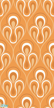 Sims 2 — Studio K Ornamental - Papaya by StudioKhagerks — 28 colors total. Can be found under Wallpapers. Coordinates