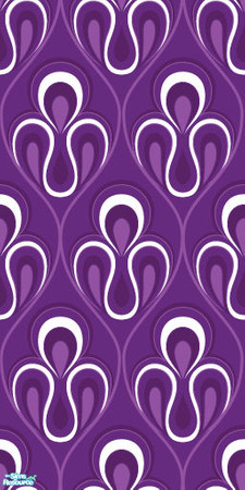 Sims 2 — Studio K Ornamental - Grape by StudioKhagerks — 28 colors total. Can be found under Wallpapers. Coordinates with