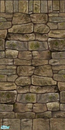 Sims 2 — Farmer Thompson's Stone (Cleaned) by MsBarrows — A wall based on the texture of the "Farmer Thompson's
