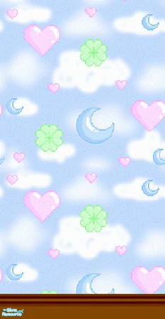 Sims 2 — Mama D's Sims2 Paper DBM 0013b - Bottom by mamads32209 — A cute wallpaper for the young female simion! Blue