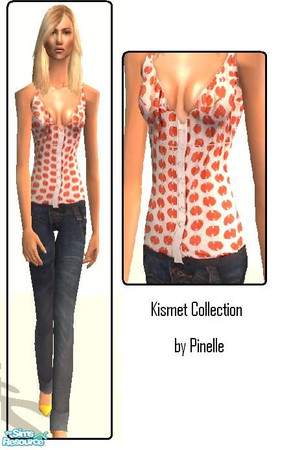 Sims 2 — Kismet Collection No. 1 - Individual Ite by Pinelle — Dark jeans and various tops. Remember to download the mesh