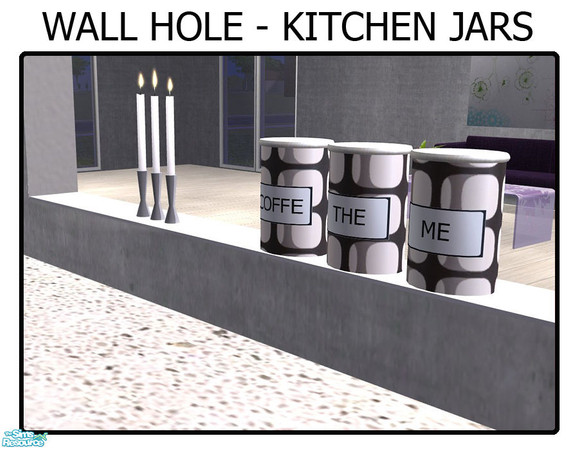 Sims 2 — Wall Hole  - Jars by linegud — Jars to put on the wall hole shalf... mabye in the kitchen ;)