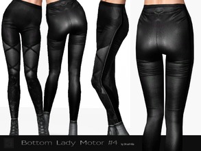Sims 3 — Bottom Lady Motor #4 by Shushilda2 — Leather bottom for a real biker - 1 recolourable channels