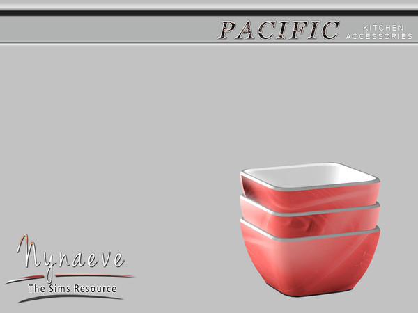 Sims 3 — Pacific Heights Cereal Bowl by NynaeveDesign — Pacific Heights Kitchen Accessories - Cereal Bowl Located in: