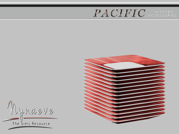 Sims 3 — Pacific Heights Plates by NynaeveDesign — Pacific Heights Kitchen Accessories - Plates Located in: Decor -