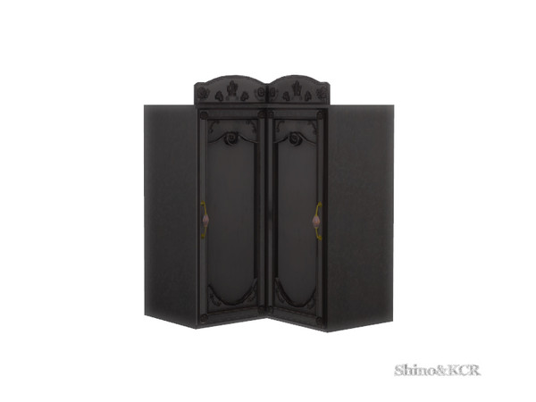 Sims 4 — French Quarter - Cabinet 2Doors Corner Right by ShinoKCR — Kitchen Furniture in French Quarter Style can be