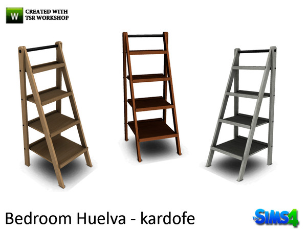Sims 4 — kardofe_Bedroom Huelva_Shelving by kardofe — Shelf built with a stepladder 