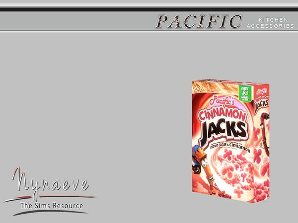 Sims 4 — Pacific Heights Cereal Box by NynaeveDesign — Pacific Heights Kitchen Accessories - Cereal Box Located in: Decor