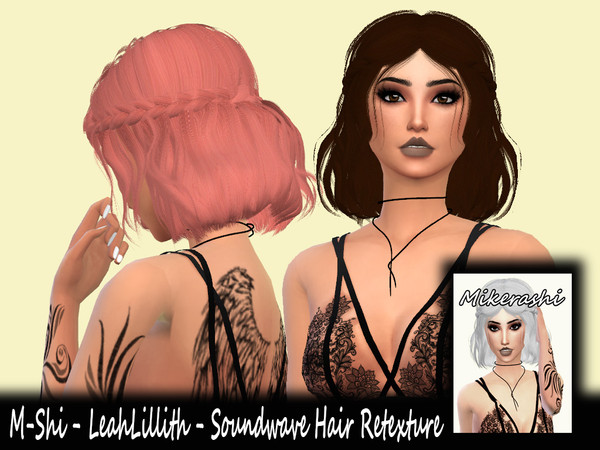 Sims 4 — M-Shi - LeahLillith - Soundwave Hair Retexture (Mesh Needed) by mikerashi — -33 Colors (No Ombre) -Texture made