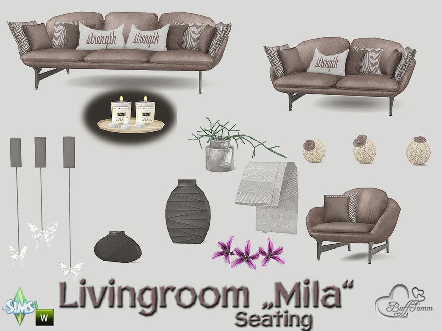 The Sims Resource - Mila Living Seating