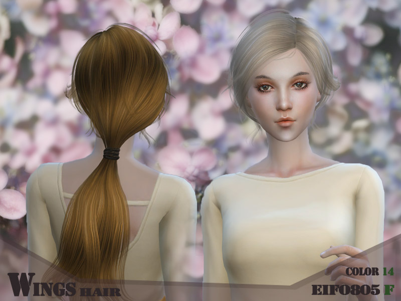 Sims 4 - Wings hair sims4 F EIFO805 by wingssims - The hair for Femal...