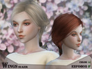 Sims 4 — Wings hair sims4 F EIFO805  by wingssims — The hair for Female hair. It has 14 colors. I hope you like
