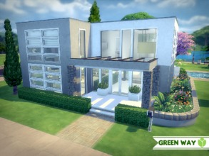 Sims 4 — Green Way by MadabbSim — Welcome to Green Way! this modern family home boasts two bedrooms and two bathrooms