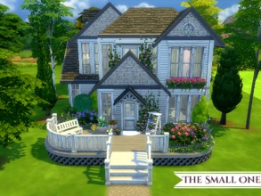 Sims 4 — The Small One by MadabbSim — Small...yes...this house is quite small, featuring two bedrooms and one bathroom.
