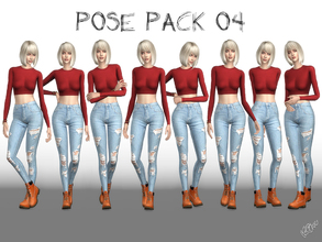 Sims 4 — Pose Pack 04, CAS + Ingame by Ms_Blue — Pose Pack 04: 8 new in game model poses. Set up your sims for a photo